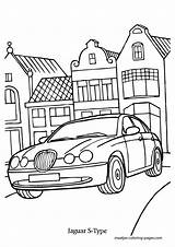 Coloring Pages Automobile Jaguar Print Browser Window sketch template