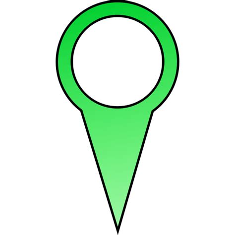 green pin vector image  svg