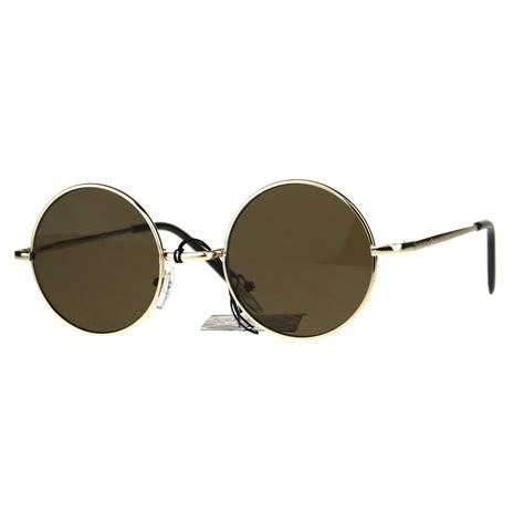 flat panel classic round circle lens hippie 70s sunglasses ebay