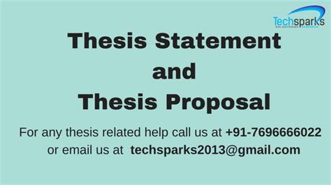 thesis statement  thesis proposal writing tips thesis statement