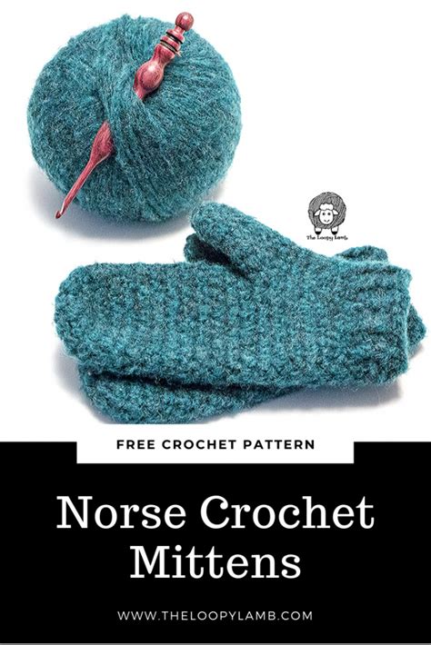 crochet mittens pattern  beginners norse crochet mittens