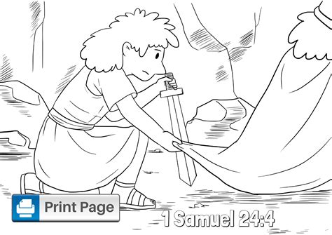 david  saul coloring page