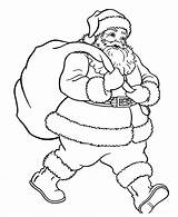 Santa Coloring Claus Pages Clause Printable Kids sketch template