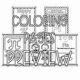 Pi Coloring Pages Preview sketch template