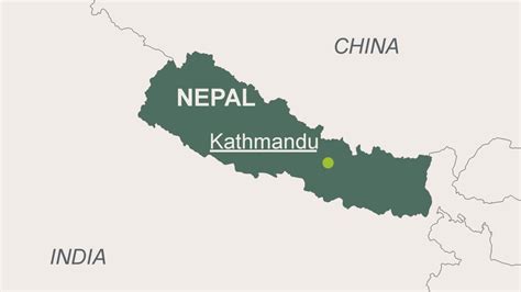 kathmandu nepal on map