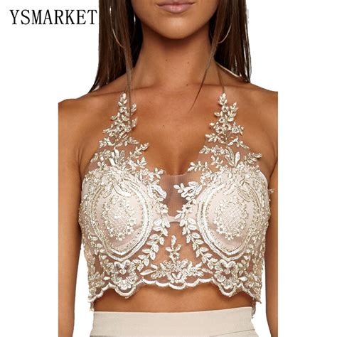 Summer Beach Tunic Tops White Black Gold Lace Crop Top Women Sexy