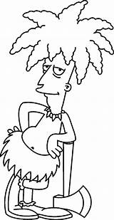 Simpsons Adultos Bart Chief Folhas Crianças Creativos Buhos Páginas Wiggum Clancy Recorte Siluetas Jugando sketch template