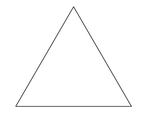 small triangle template printable obrasdeumjovemescritor