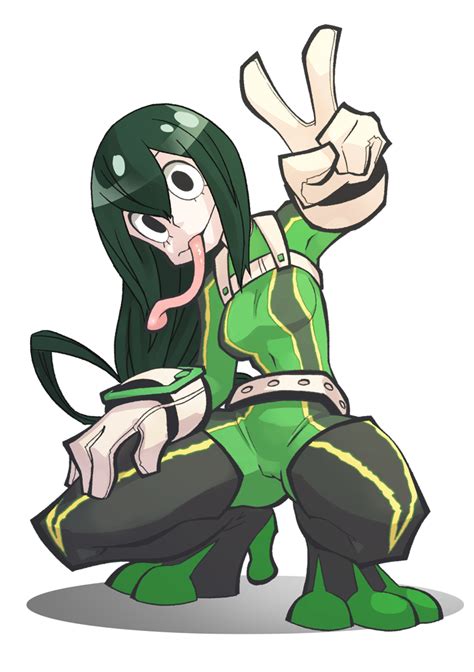 asui tsuyu by the pink pirate character art my hero academia tsuyu