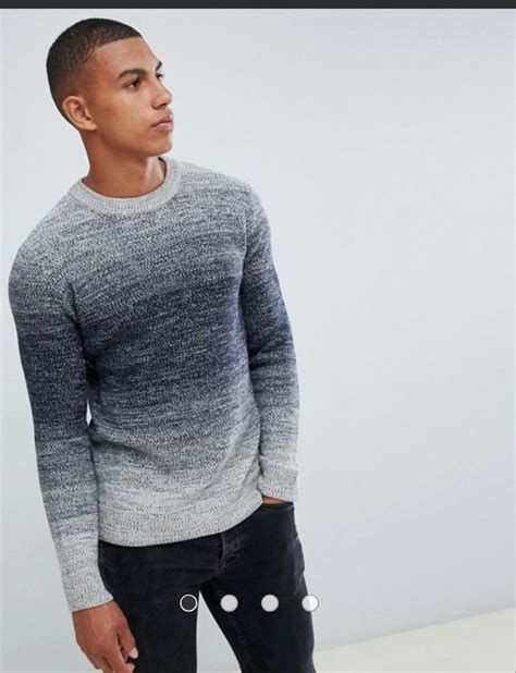 Jack And Jones Originals Knitted Sweater With Mixed Yarn Fade Jack