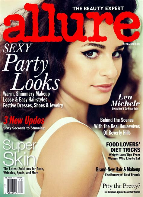 lea michele covers allure magazine december  issue hawtcelebs