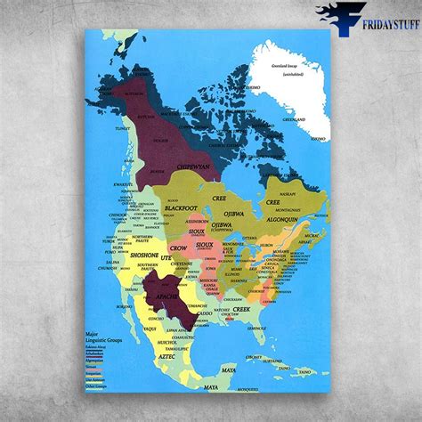 native american tribe map language map fridaystuff