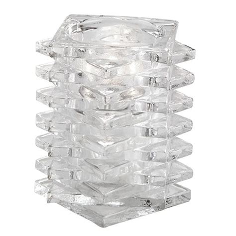 Sterno 80162 4 1 4 Marquee Clear Glass Square Liquid Candle Holder