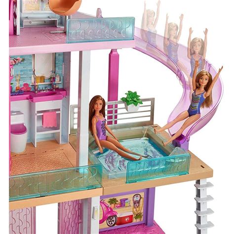 barbie fhy dreamhouse portable doll house  furniture