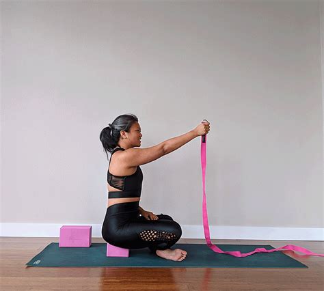 yoga poses  open hips  shoulders  blocks  straps