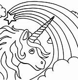 Coloring Unicorn Printable Colouring Sheets Printables Children Drawing Cute sketch template