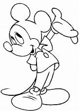 Mickey Mouse Coloring Pages Disney Drawing Outline Clipart Printable Color Cliparts Gang Kids Remote Control Feb9 Print Lightning Draw Cute sketch template