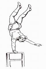 Handstand sketch template