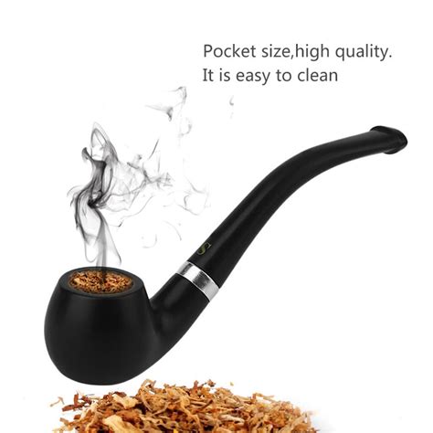pcs mm smoking pipe small durable smoking cigarette pipe tobacco cigar pipes black