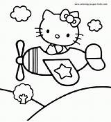 Coloring Pages Kitty Cartoon Hello 80s Color Printable Sheets Kids Sheet Character Cartoons Clipartmag Airplane Found Colouring Print Characters Book sketch template