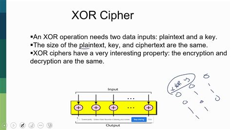 understanding xor bit cipher youtube