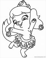 Whisker Princess Coloringbay Disneyclips Seashell Birijus Kleurplaten sketch template