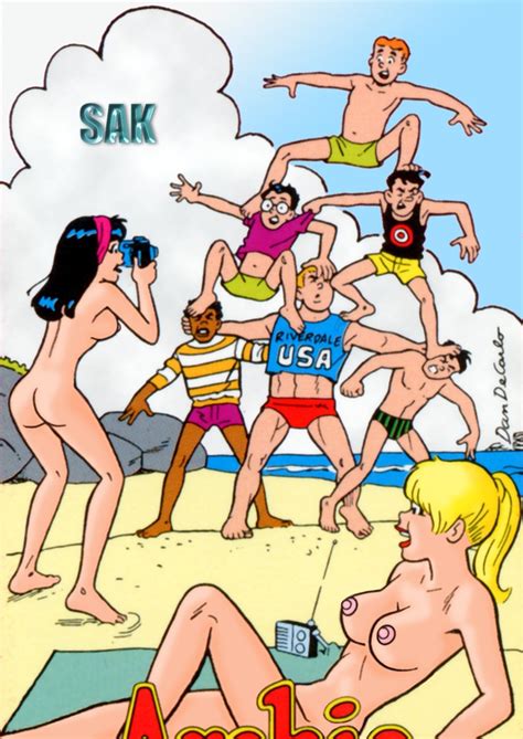 rule 34 2girls archie andrews archie comics ass betty and veronica betty cooper black hair