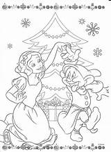 Christmas Coloring Princess Disney Noel Pages Coloriage sketch template