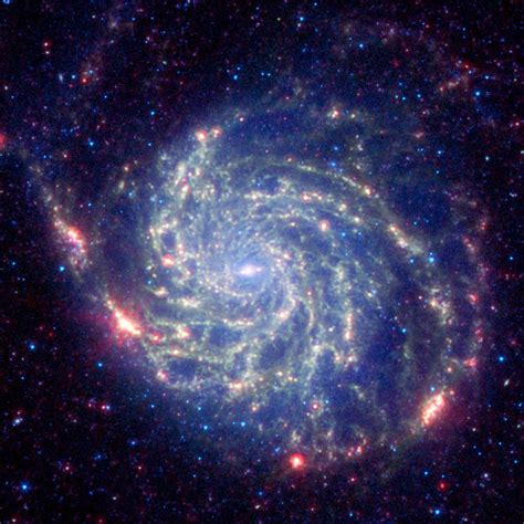 space images spitzer space telescopes view  galaxy messier