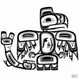 Haida Aboriginal Huichol Salmon Nations sketch template