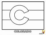 Colorado Flag Coloring State Pages Color Drawing Kids Designlooter Size Boys Book Colors 464px 11kb sketch template