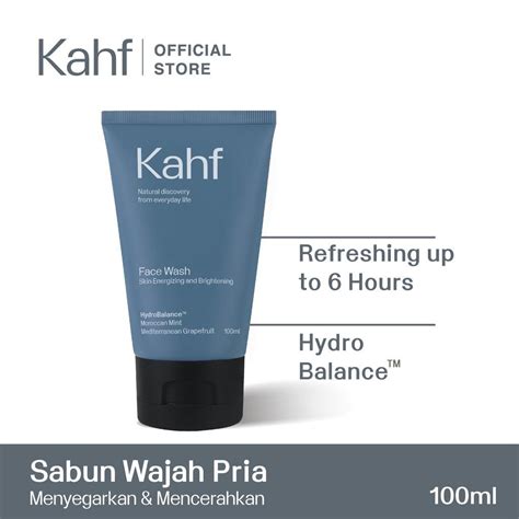 kahf skin energizing  brightening face wash  ml kahf
