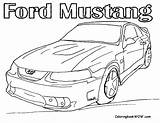 Coloring Pages Ford Muscle Car Mustang Cars Drawing Gt F150 P51 Old Getdrawings Popular Getcolorings sketch template