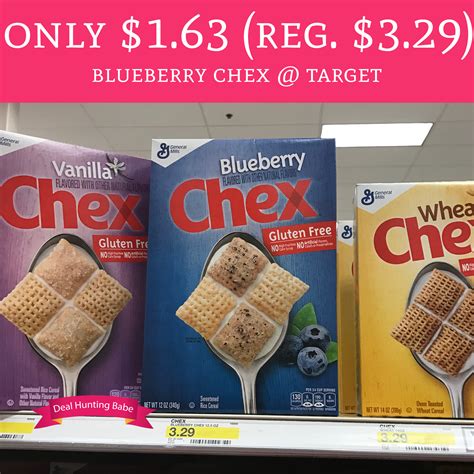 Only 1 63 Regular 3 29 Blueberry Chex Cereal Target Deal