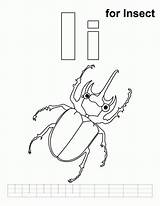 Insect Coloring Pages Handwriting Practice Popular Kids Coloringhome sketch template