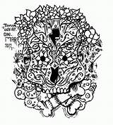 Coloring Skull Sugar Owl Pages Popular Coloringhome sketch template