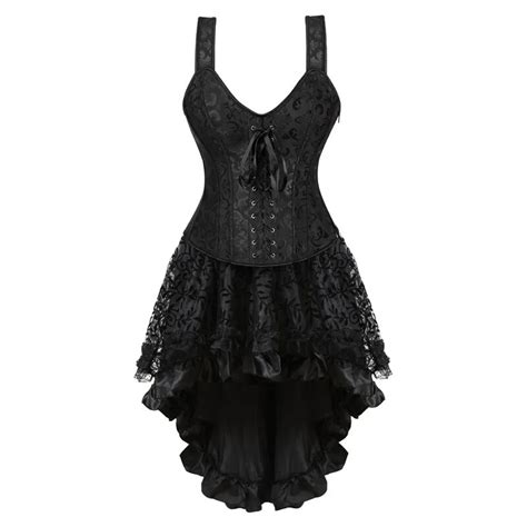 sapubonva overbust dresses corsets and bustiers shoulder straps lace up