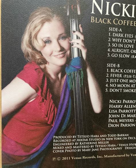 Lp Nicki Parrott ニッキ・パロット Black Coffee ブラック・コーヒー 帯付き Vhjd 41 Venus