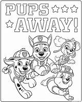 Patrol Coloring Pages Pups Rescue Paw Mighty Ultimate Printable Away Print Book Prints Popular sketch template