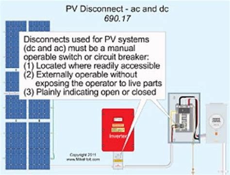 sizing  dc disconnect  solar pv systems greentech renewables