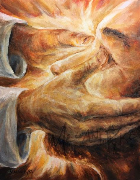 jesus heals  blind man art print  paper  canvas healing etsy