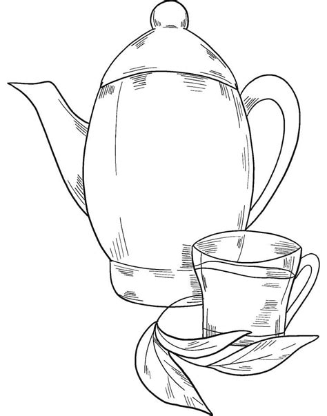 teapot coloring page  printable coloring pages  kids