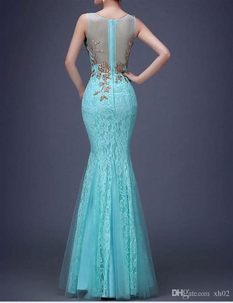 2018 sex mermaid evening dress for women formal with v