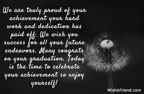 proud   graduation message  parents