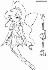 Vidia Coloring Fairy Pages sketch template