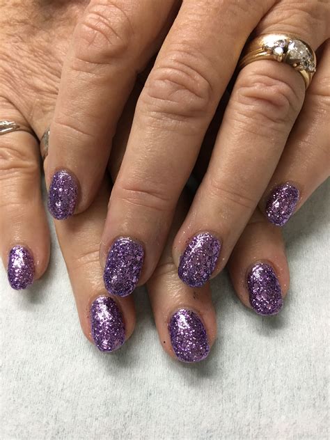 Purple Glitter Gel Nails Glitter Gel Nails Gel Nail Designs Nail