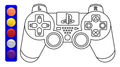 playstation controller coloring page   gambrco