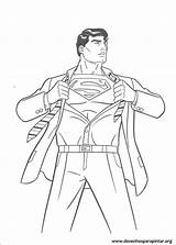Coloring Pages Superman Print Steel Printable Man Colorpages sketch template
