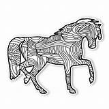 Horse Begsonland Decal sketch template