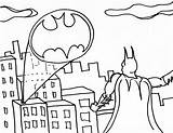 Signal Coloring Bat Batman Pages Getcolorings Print Getdrawings sketch template